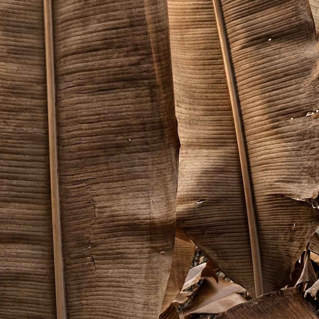 Dried Banana Leaves
